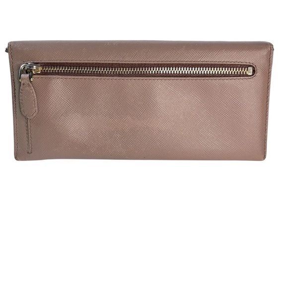 Prada Saffiano Leather Continental Wallet – Mauve - Picture 7 of 15